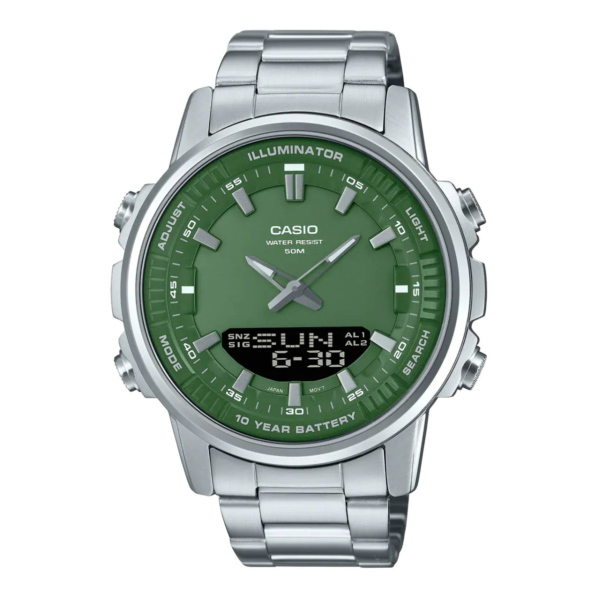 นาฬิกา Casio STANDARD Analog-Digital รุ่น AMW-880D-3AV ของแท้ รับประกัน1ปี