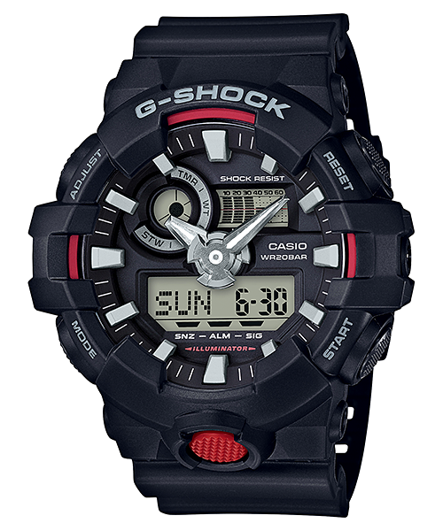นาฬิกา คาสิโอ Casio G-Shock Standard ANALOG-DIGITAL รุ่น GA-700-1A ของแท้ รับประกัน 1 ปี