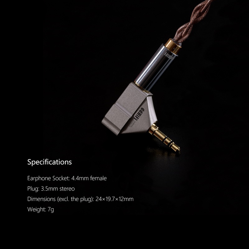 ขาย DD DJ44C Pro อแดปเตอร์ แปลงหูฟัง 4.4mm balanced เป็น มาตราฐาน 3.5mm