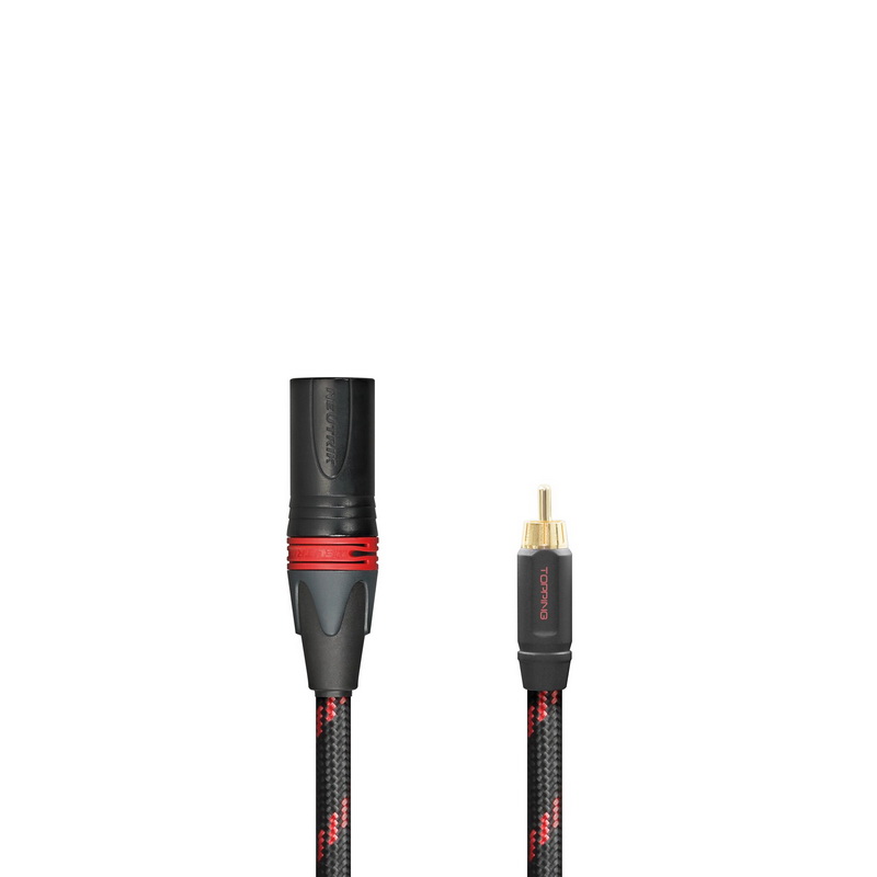 Topping TCRX1 สาย RCA เป็น XLR Balanced สำหรับเครื่องเสียง