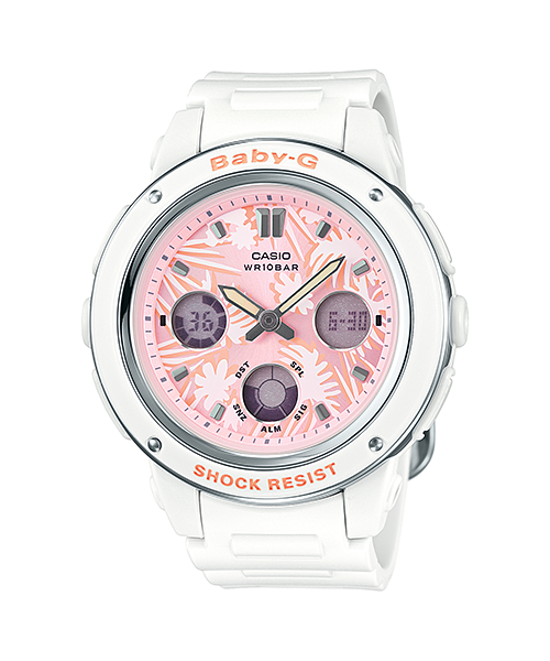 นาฬิกา คาสิโอ Casio Baby-G ANALOG-DIGITAL Flower Dial series รุ่น BGA-150F-7A ของแท้ รับประกัน1ปี