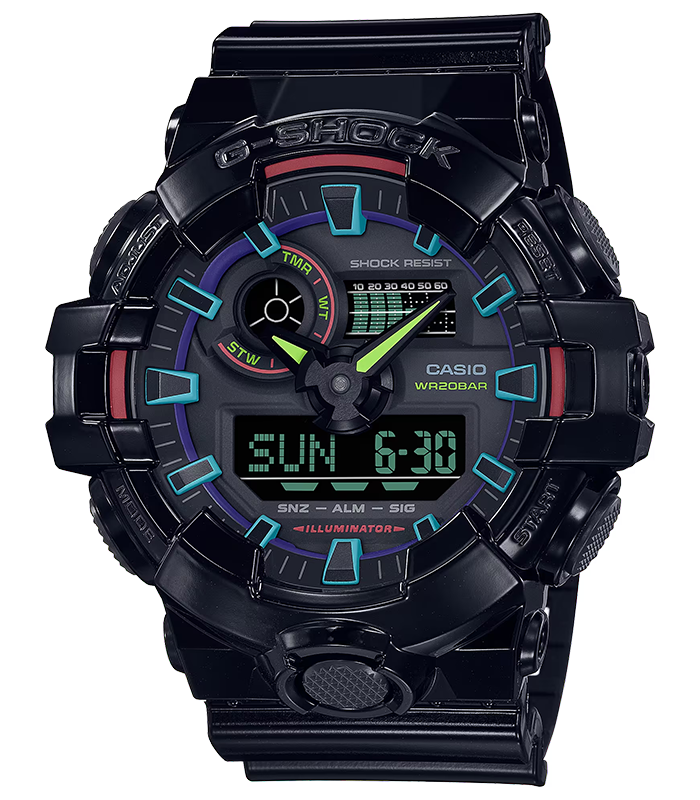 นาฬิกา Casio G-Shock Special Color รุ่น GA-700RGB-1A ของแท้ รับประกัน1ปี