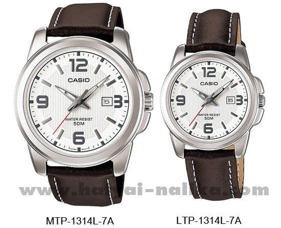 นาฬิกา คาสิโอ Casio SETคู่รัก รุ่น MTP-1314L-7A+LTP-1314L-7A ของแท้ รับประกัน 1 ปี