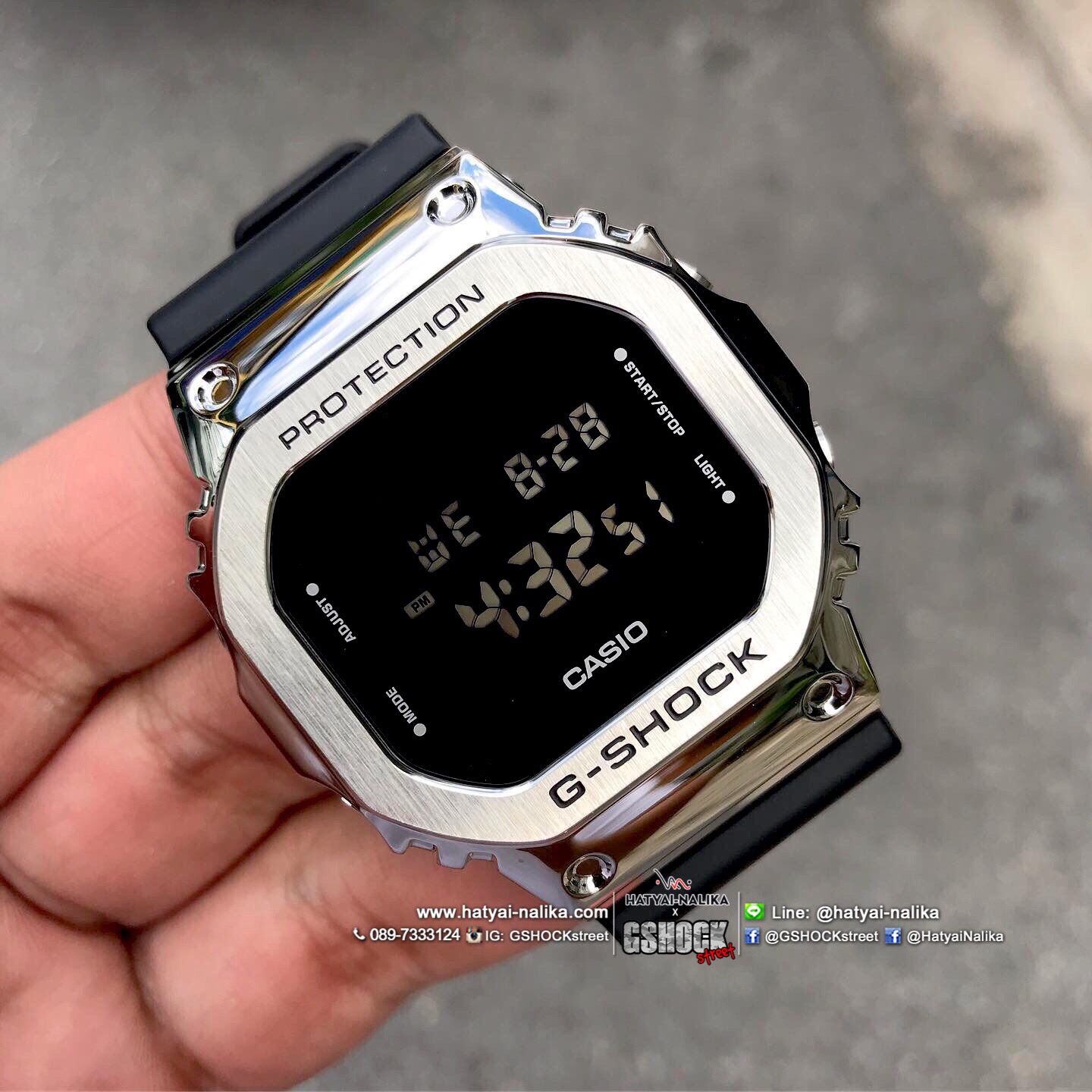 นาฬิกา Casio G-Shock Standard Digital GM-5600 series รุ่น GM-5600-1 ของแท้ รับประกัน1ปี