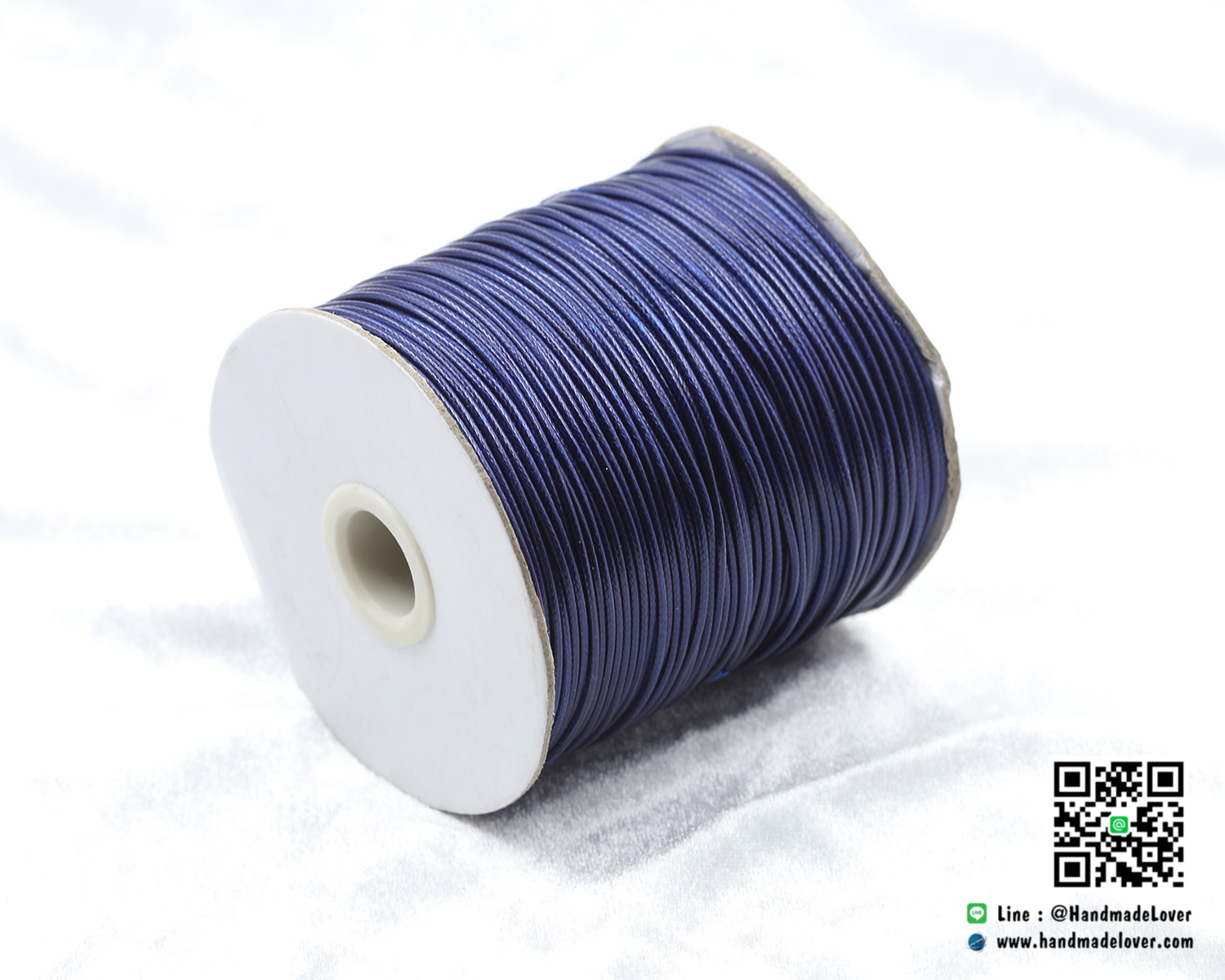 เชือกคอตตอนเกาหลี ขนาด 1-2 mm. สีกรมท่า