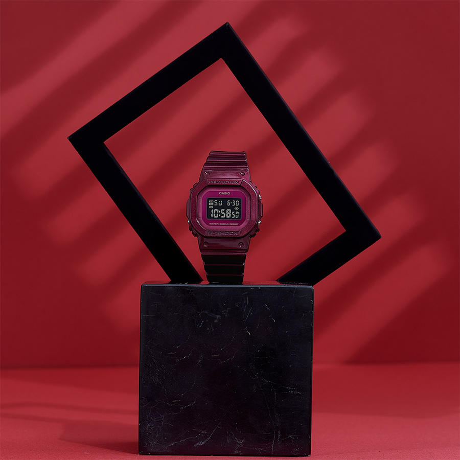 นาฬิกา Casio G-Shock มินิ Special Color Red Wine & Black รุ่น GMD-S5600RB-4 ของแท้ รับประกัน1ปี