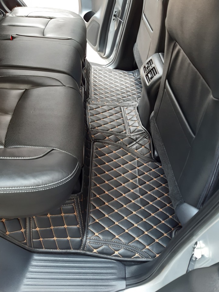 พรมรถยนต์ 6D รถ NISSAN ALL NEW TERRA 7 ที่นั่ง ปี 2018-2022 ชุดเต็มคันรวมแผ่นท้ายและหลังพนักพิง จำนวน 7 ชิ้น