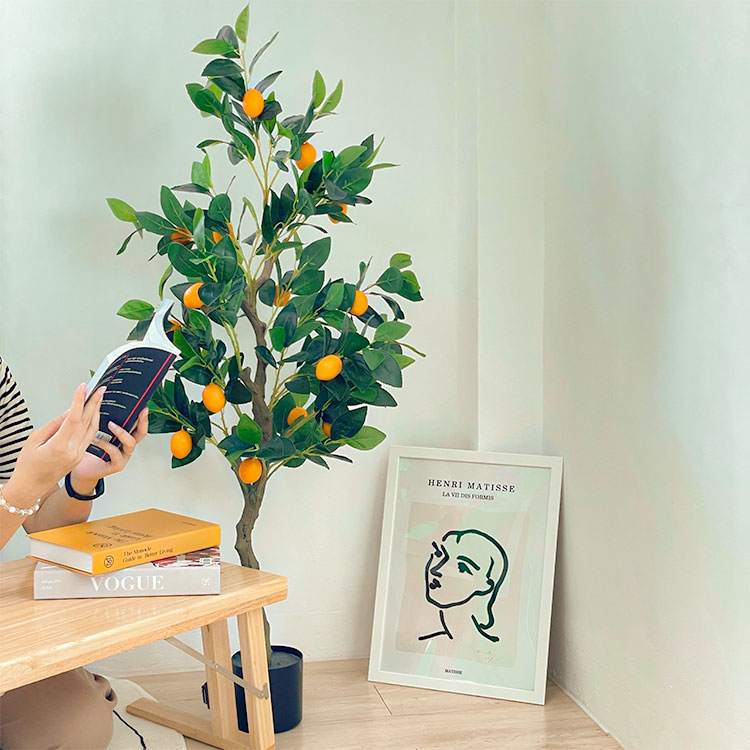 ต้นเลม่อนปลอม🍋 พร้อมกระถาง (ขนาด120cm)