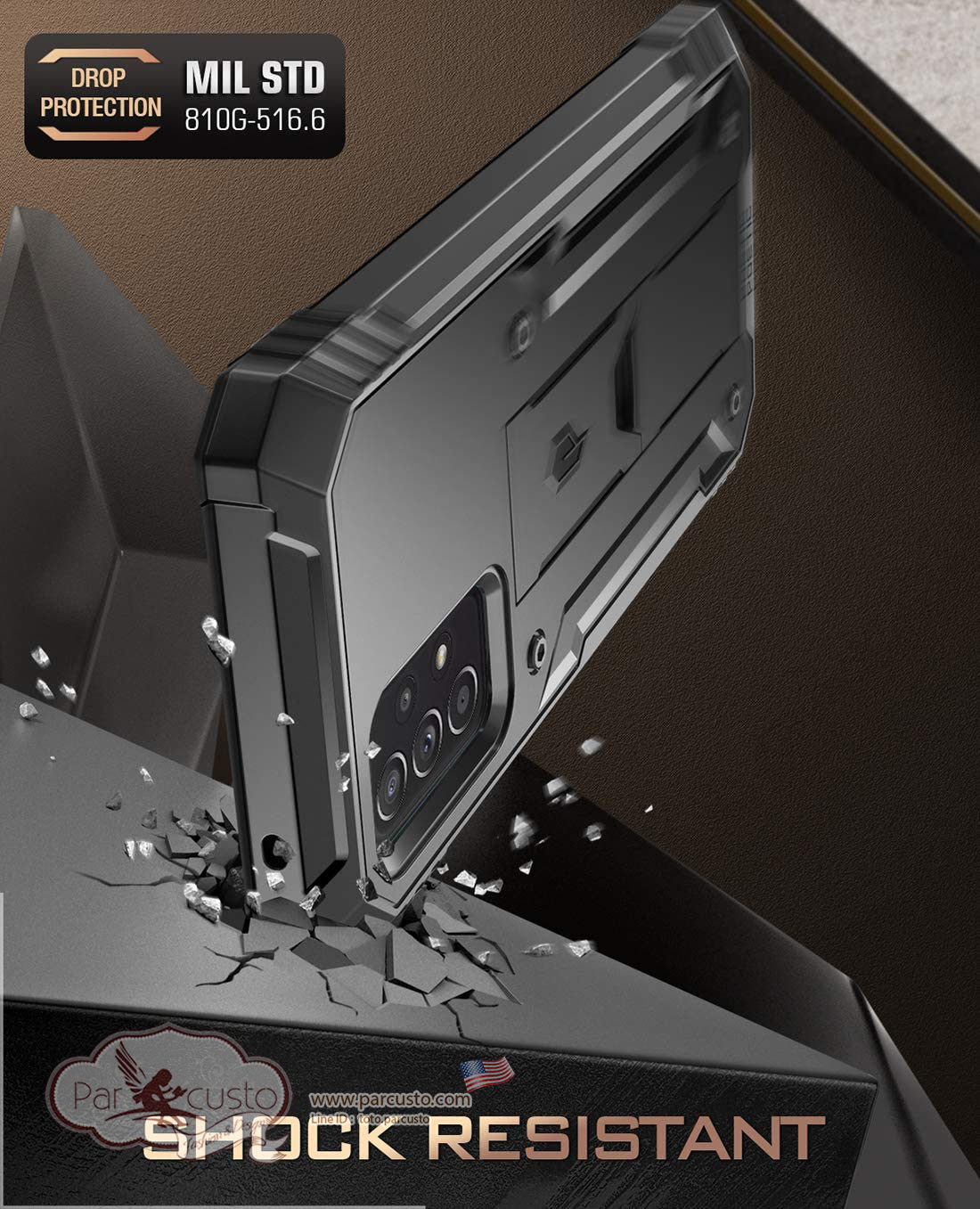 เคสกันกระแทก Samsung Galaxy A52 4G & 5G [Revolution Series] จาก Poetic [Pre-order USA]