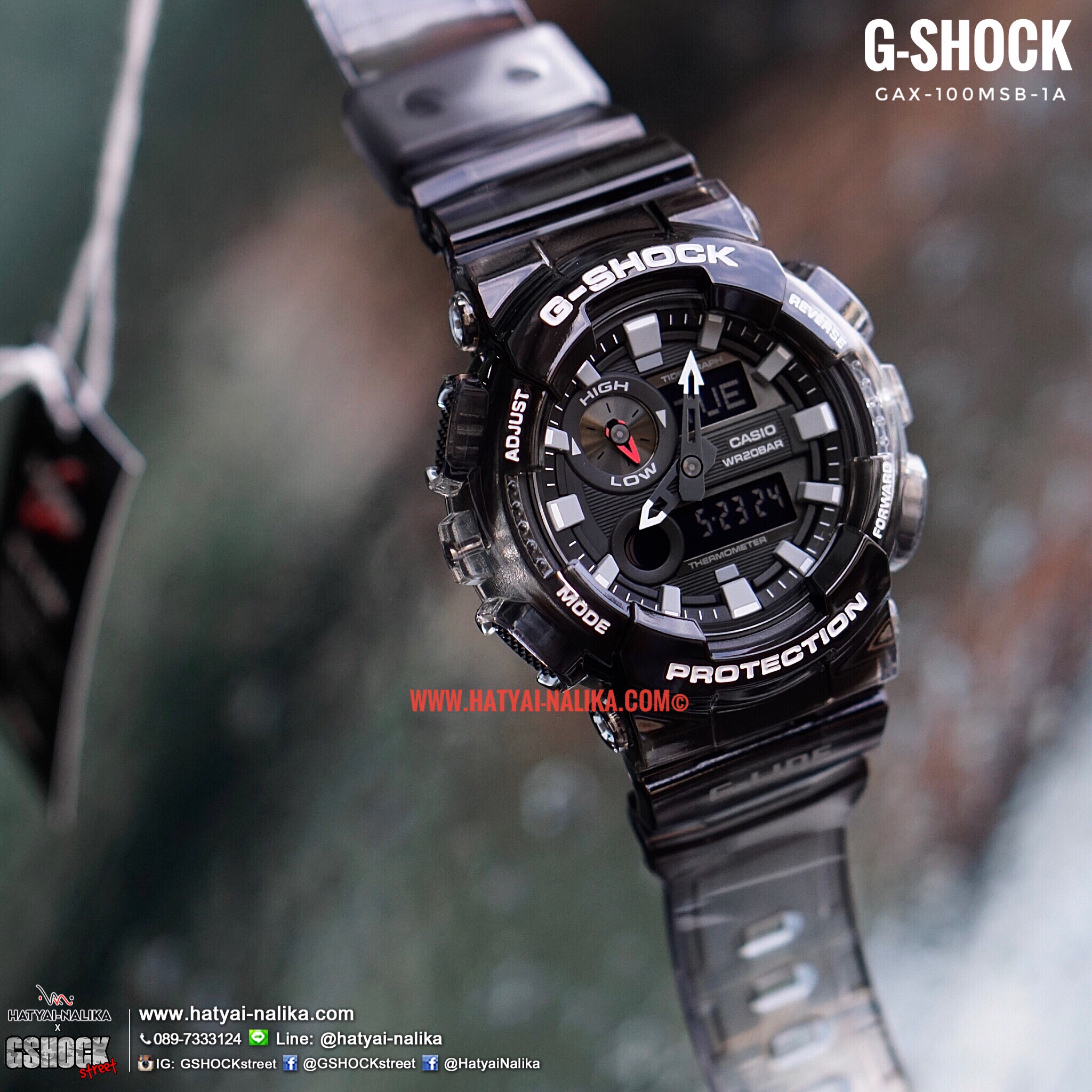 นาฬิกา Casio G-Shock G-LIDE GAX-100 Marine Summer Jelly series รุ่น GAX-100MSB-1A ของแท้ รับประกัน1ปี