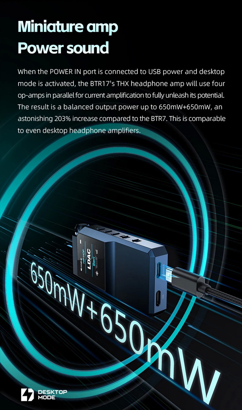 FiiO BTR17 Bluetooth DAC/AMP พกพาชิป ES9069x2+THX AAA 78+ x2 รองรับ MQA Dual Hi-Res ประกันศูนย์ไทย