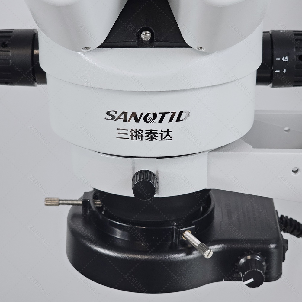 กล้องจุลทรรศน์ แบบมีแขน SANQTID trinocular stereo 7-45x Full HD รุ่น ZSA-45-HD