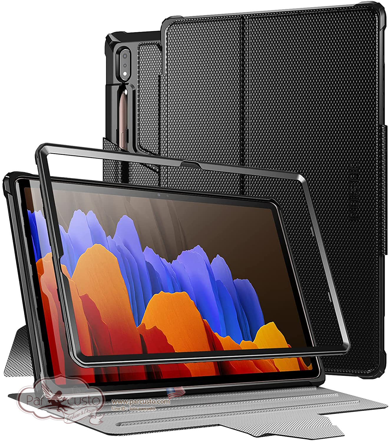 เคส Samsung Galaxy Tab S7 Plus 12.4 inch 2020 [Explorer Series] จาก Poetic [Pre-order USA]