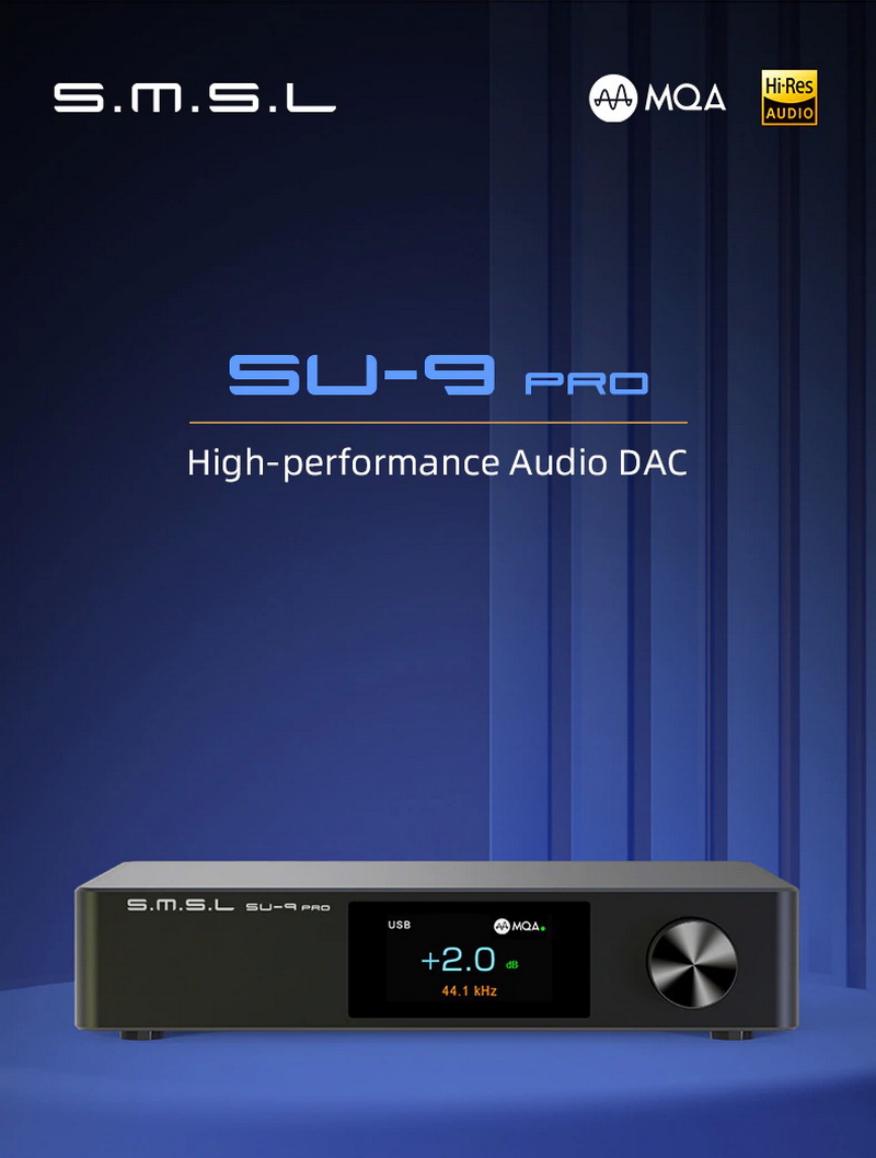 ขาย SMSL SU-9 PRO DAC ตั้งโต๊ะประสิทธิภาพสูง รองรับ MQA, LDAC, Hi-Res ประกันศูนย์ไทย