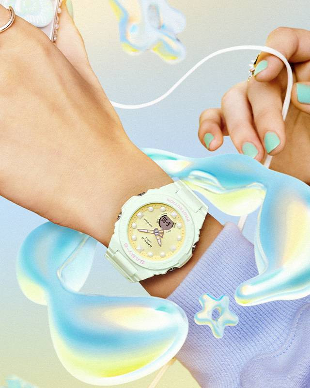 นาฬิกา Casio BABY-G Special Color Fantasy Holographic series รุ่น BGA-320FH-3A ของแท้ รับประกัน1ปี