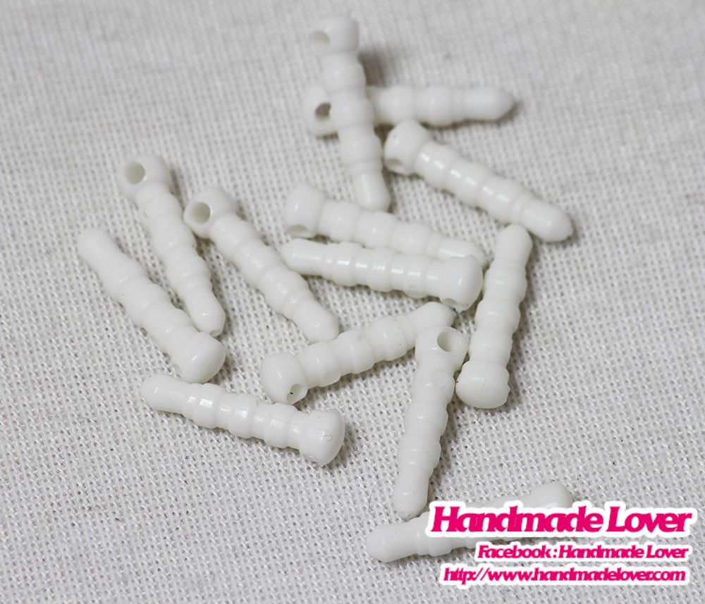 ปลั๊กกี้ / จุกปิดกันฝุ่น สีขาว (3.5mm) [แพ็ค 100 ชิ้น]