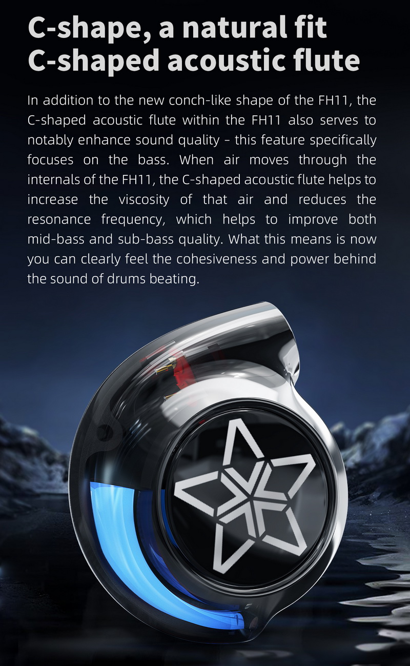 ขาย FiiO FH11 หูฟัง IEMs Hybrid 2 ไดรเวอร์ 1BA+1DD รองรับ Hi-Res ประกันศูนย์ไทย