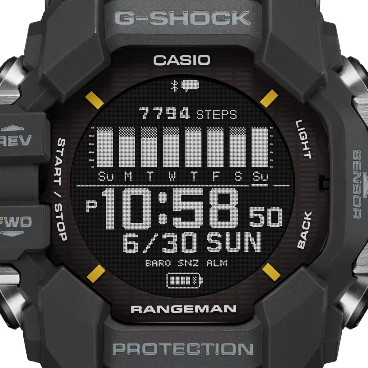 นาฬิกา Casio G-Shock RANGEMAN Heart Rate Monitor GPR-H1000 series รุ่น GPR-H1000-1 ของแท้ รับประกัน1ปี