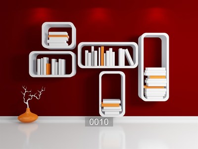 ฉากสำหรับถ่ายรูปหรือ Live สีสวยสด รูปชั้นวางของชั้นหนังสือ #01 ขนาด 2x1.5m [หมด]