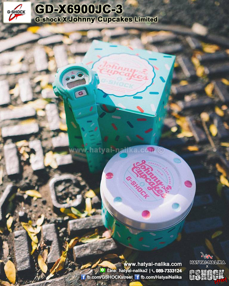 นาฬิกา Casio G-Shock Limited G-SHOCK x Johnny Cupcakes Collaboration รุ่น GD-X6900JC-3 ของแท้ รับประกัน1ปี