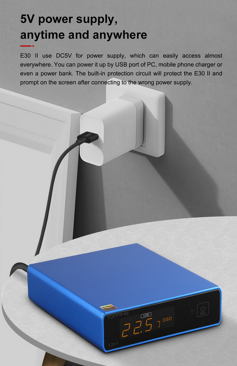 Topping E30ii DAC ตั้งโต๊ะชิป AK4493S x2 ประกันศูนย์ไทย