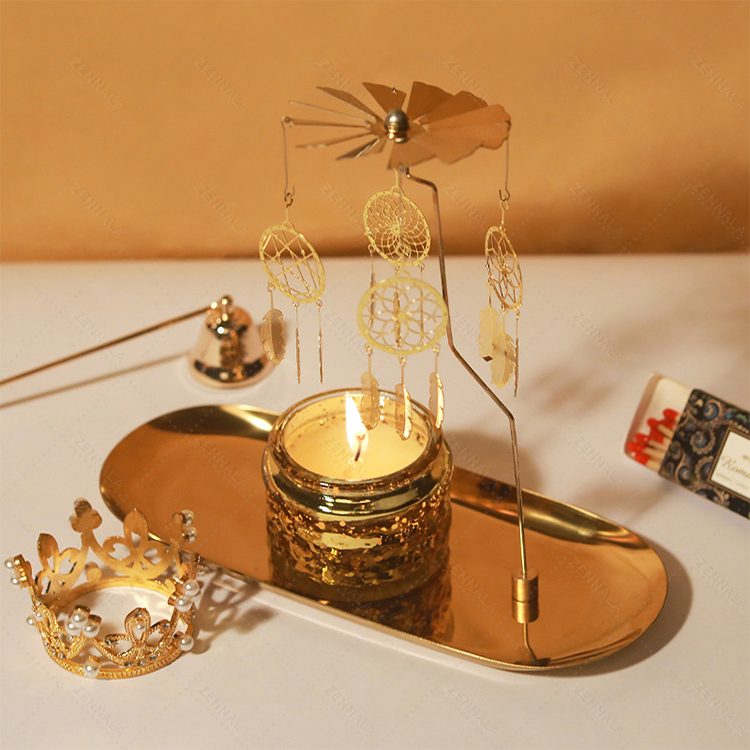 ที่วางเทียนหอม โมบายเชิงเทียน แบบหมุนได้