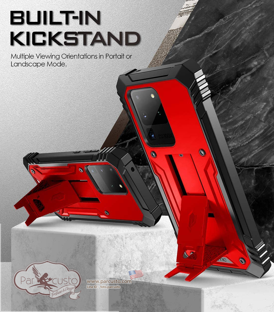 เคสกันกระแทก Samsung Galaxy S20 Ultra [Revolution Series] จาก Poetic [Pre-order USA]