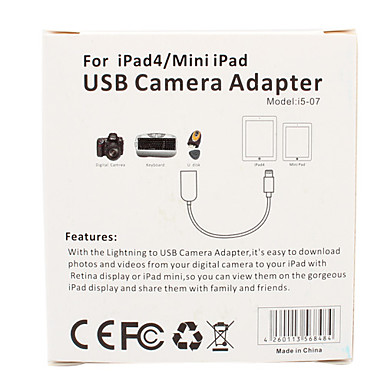 ขาย Lightning to USB Camera Adapter อุปกรณ์ทำให้ iPad ของคุณอ่านไฟล์จาก USB ได้เลย ขนาดเล็กพกพาง่ายสำหรับ iPad , iPad Mini