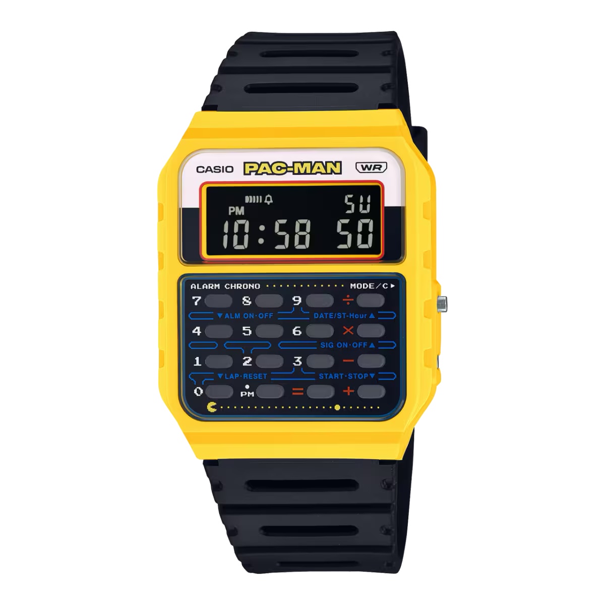 นาฬิกา คาสิโอ CASIO x PAC-MAN Limited Collaboration models รุ่น CA-53WPC-1B ของแท้ รับประกัน1ปี
