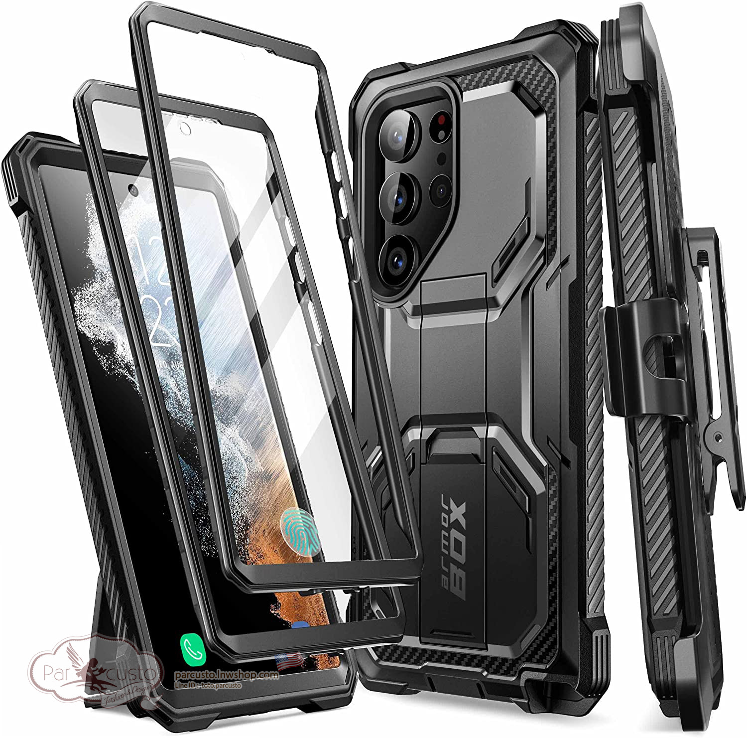 เคสกันกระแทก Samsung Galaxy S23 Ultra [Armorbox] จาก i-Blason [Pre-order USA]