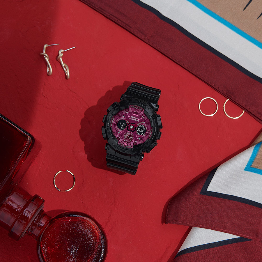 นาฬิกา Casio G-Shock มินิ Special Color Red Wine & Black รุ่น GMA-S120RB-1A ของแท้ รับประกัน1ปี