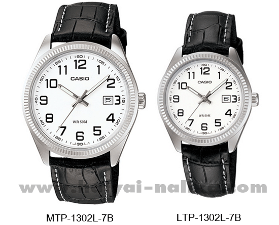 นาฬิกา คาสิโอ Casio SETคู่รัก รุ่น MTP-1302L-7B+LTP-1302L-7B ของแท้ รับประกัน 1 ปี