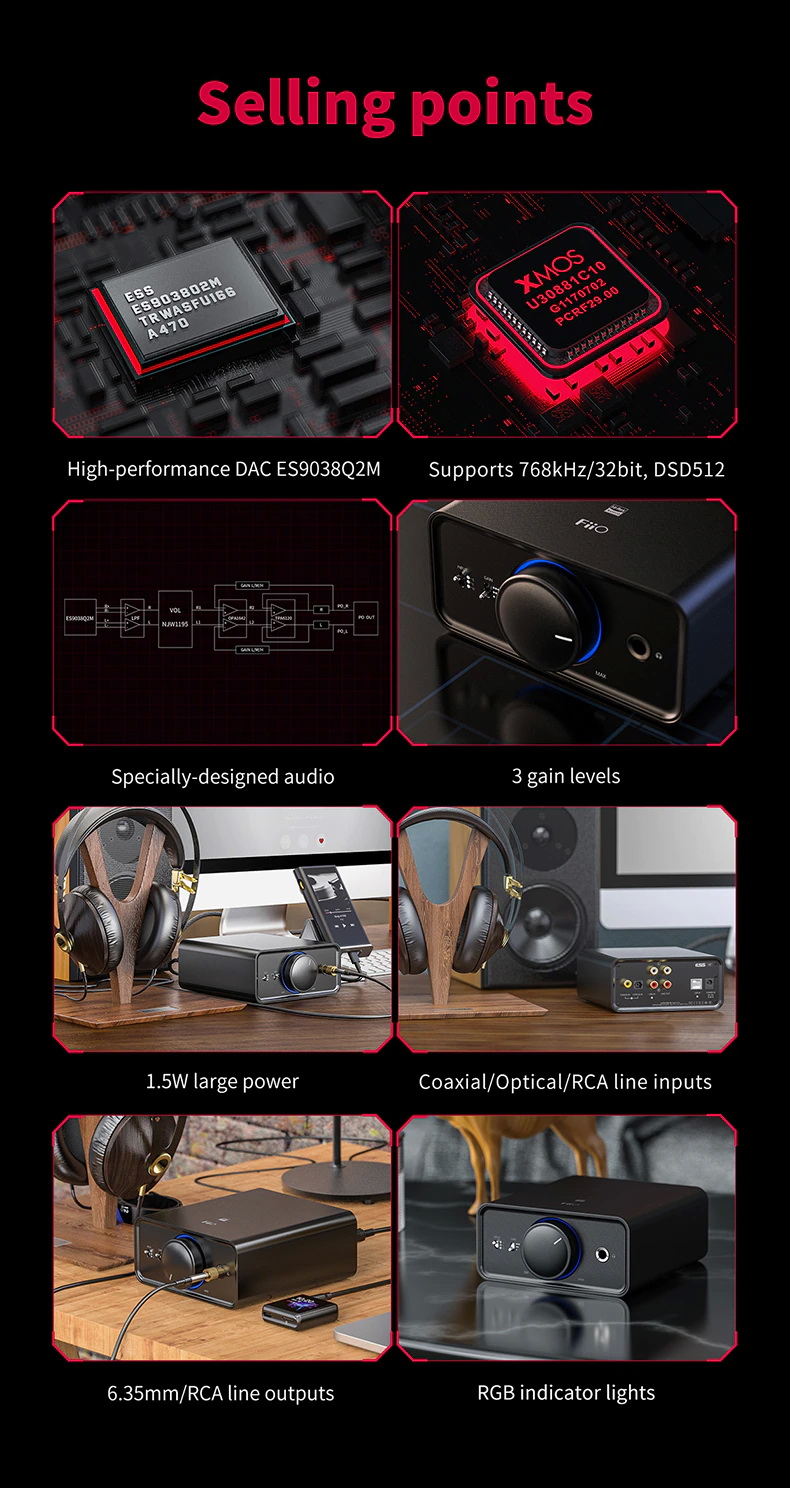 ขาย FiiO K5 Pro ESS DAC/Amp ตั้งโต๊ะระดับ Exclusive ชิป ESS ES9038Q2M ประกันศูนย์ไทย