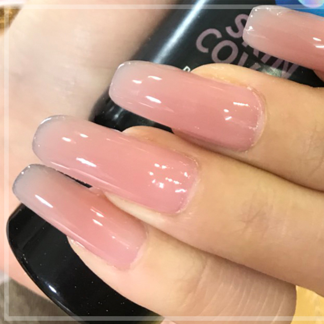 คลิปวีดีโอ สอนต่อเล็บเจล โพลี่เจล สีชมพูนูด SKIN COVER