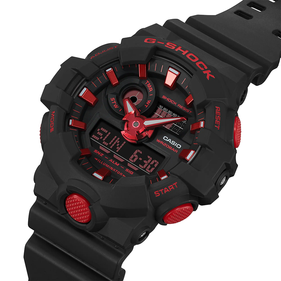 นาฬิกา Casio G-Shock Special Color Burning Red series รุ่น GA-700BNR-1A ของแท้ รับประกัน1ปี