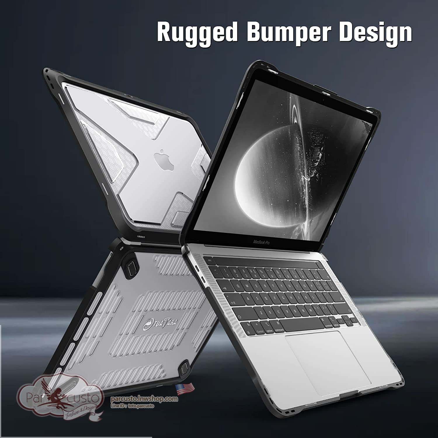 เคสกันกระแทก MacBook Pro 13 (2016-2022) [Heavy Duty] จาก Fintie [Pre-order USA]