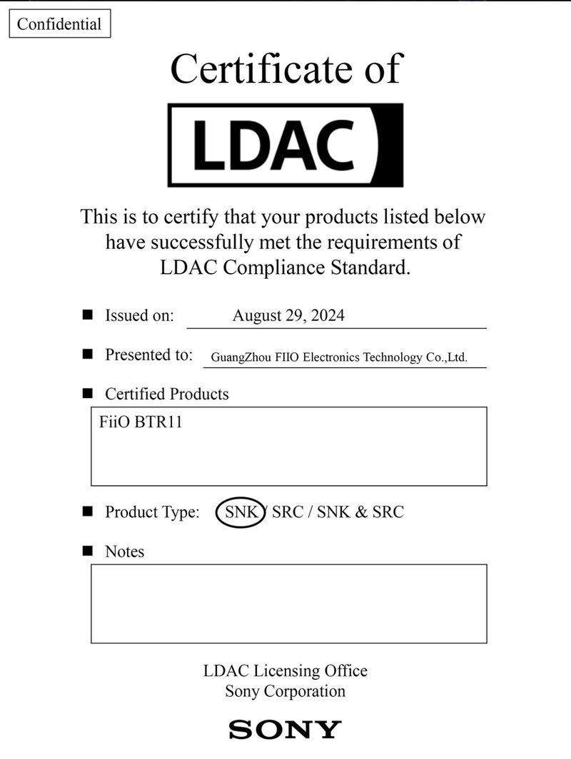 FiiO BTR11 Bluetooth DAC/AMP พกพาจิ๋ว ชิปแอมป์ HT97220 รองรับ LDAC ประกันศูนย์ไทย