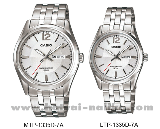 นาฬิกา คาสิโอ Casio SETคู่รัก รุ่น MTP-1335D-7A+LTP-1335D-7A ของแท้ รับประกัน 1 ปี