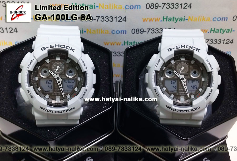 นาฬิกา คาสิโอ Casio G-Shock Limited model 30th Anniversary รุ่น GA-100LG-8A สีเทาควันบุหรี่
