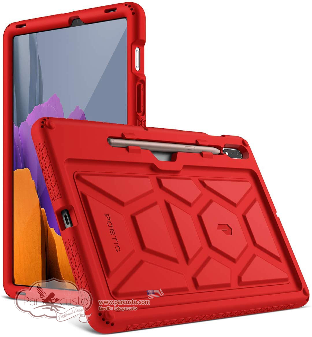 เคสซิลิโคนกันกระแทก Samsung Galaxy Tab S7 [TurtleSkin] จาก POETIC [Pre-order USA]