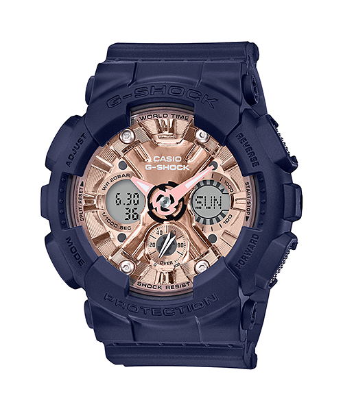 นาฬิกา คาสิโอ Casio G-Shock มินิ S-Series Metal Face series รุ่น GMA-S120MF-2A2 ของแท้ รับประกัน1ปี