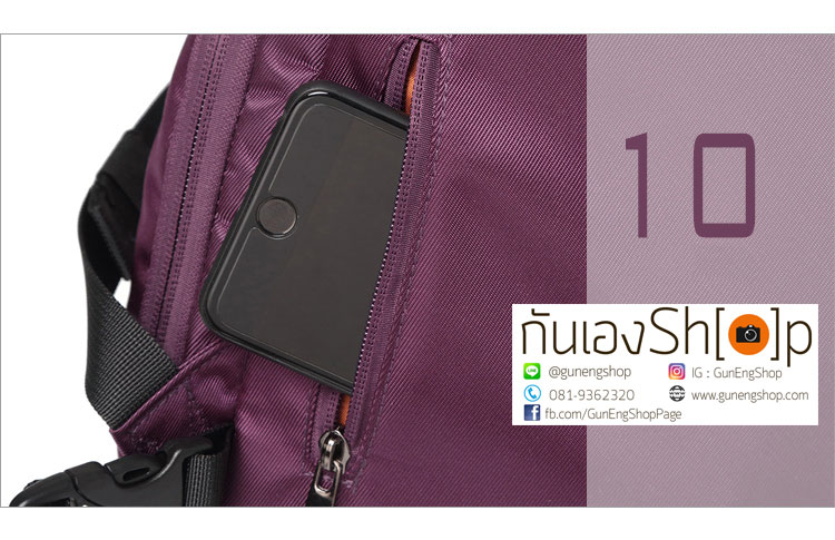 กระเป๋ากล้องเป้สะพายหลัง ผ้ากันน้ำ รุ่น Mini Camera Backpack Size L