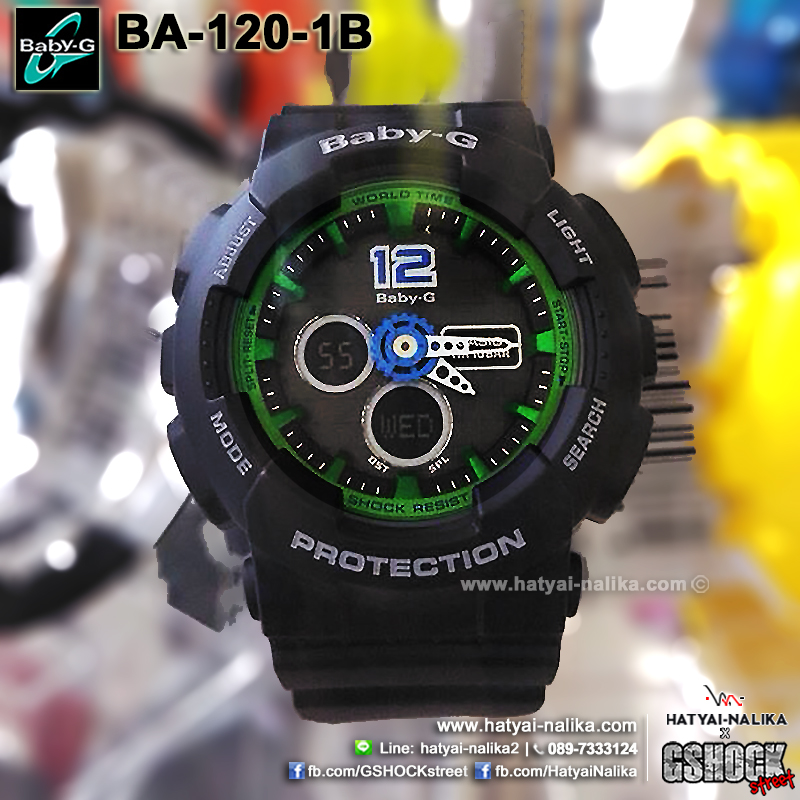 นาฬิกา Casio Baby-G Standard Analog-Digital รุ่น BA-120-1B ของแท้ รับประกัน1ปี