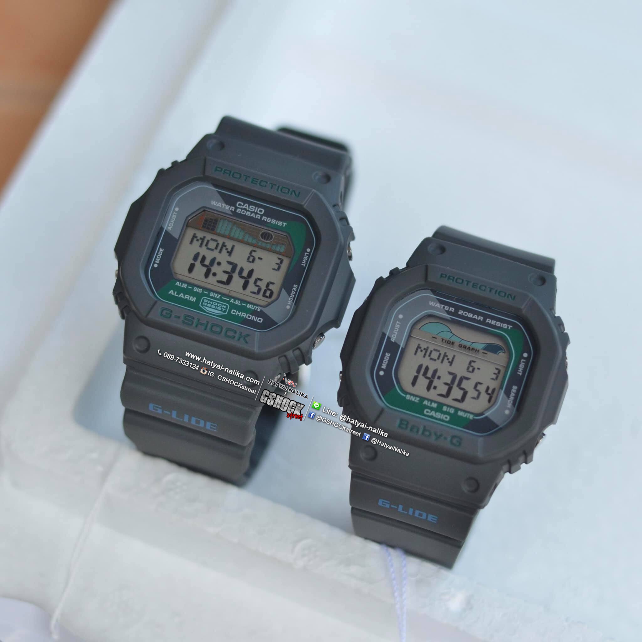 นาฬิกา คาสิโอ Casio G-Shock x Baby-G เซ็ตคู่รัก Vintage Hawaii series รุ่น GLX-5600VH-1 x BLX-5600VH-1 ของแท้ รับประกัน 1 ปี