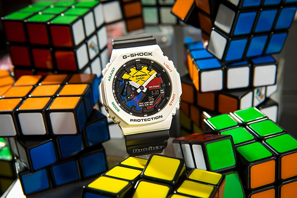 นาฬิกา Casio G-Shock Special Color Rubik's Cube series รุ่น GAE-2100RC-1A ของแท้ รับประกัน1ปี