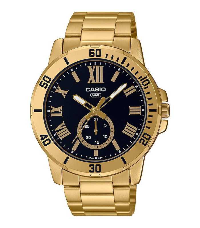 นาฬิกา คาสิโอ Casio STANDARD Analog'men รุ่น MTP-VD200G-1B ของแท้ รับประกัน1ปี