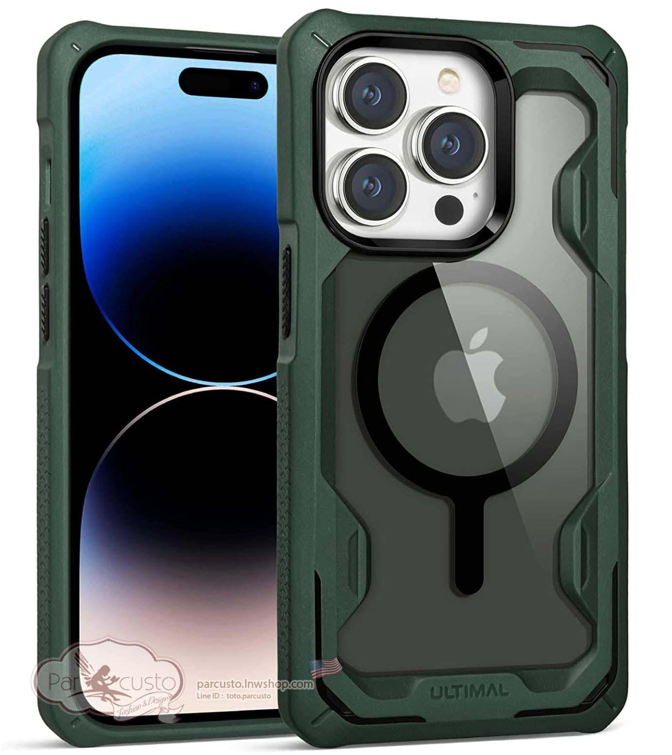 เคสกันกระแทก Apple iPhone 14 Pro Max [Rugged Military] จาก ULTIMAL (Pre-order USA)