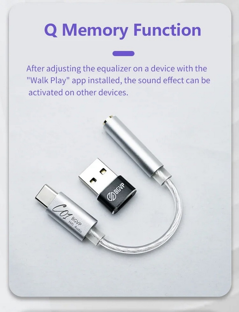 BGVP C01 DAC หางหนูพกพา พร้อม EQ รองรับ 32bit/384kHz Hi-Res ประกันศูนย์ไทย