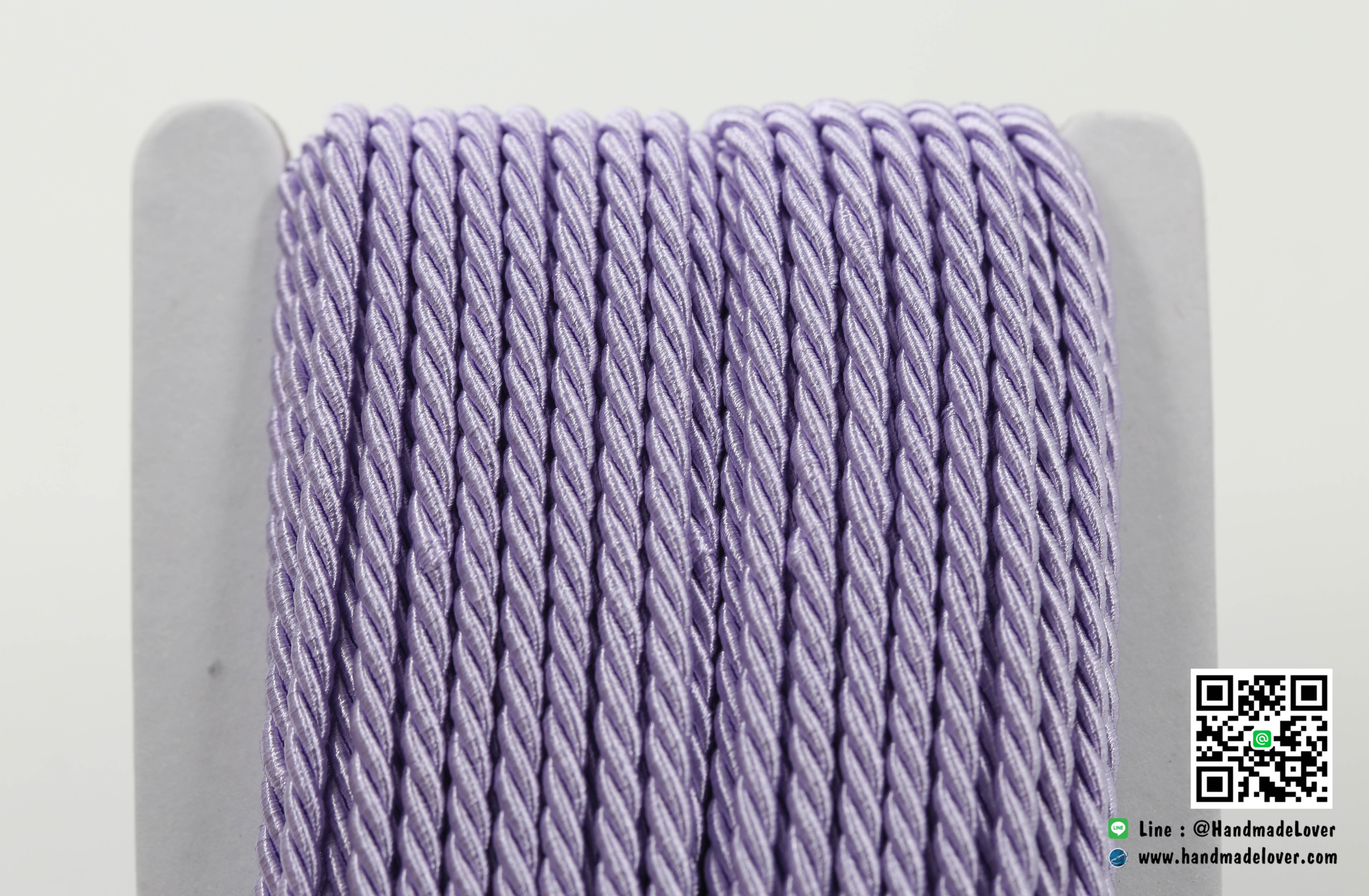 เชือกเกลียว สีม่วงอ่อน [20] ขนาด 3 mm.