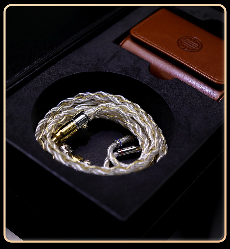 ขาย Hakugei Heimdallr สายอัพเกรดหูฟัง 6N silver ชุบทอง + 6N silver Litz